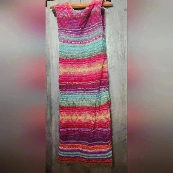 Lauren Ralph Lauren Rainbow Indian Tribal Linen Sleeveless Sweater Dress PXS - Picture 4 of 11